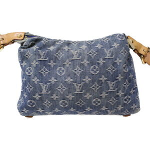 Louis Vuitton Spare Baggy Monogram Bag Denim Strap Shoulder